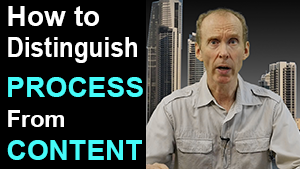 how to distinguish process from content